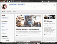 Tablet Screenshot of cookingisbeautiful.fr